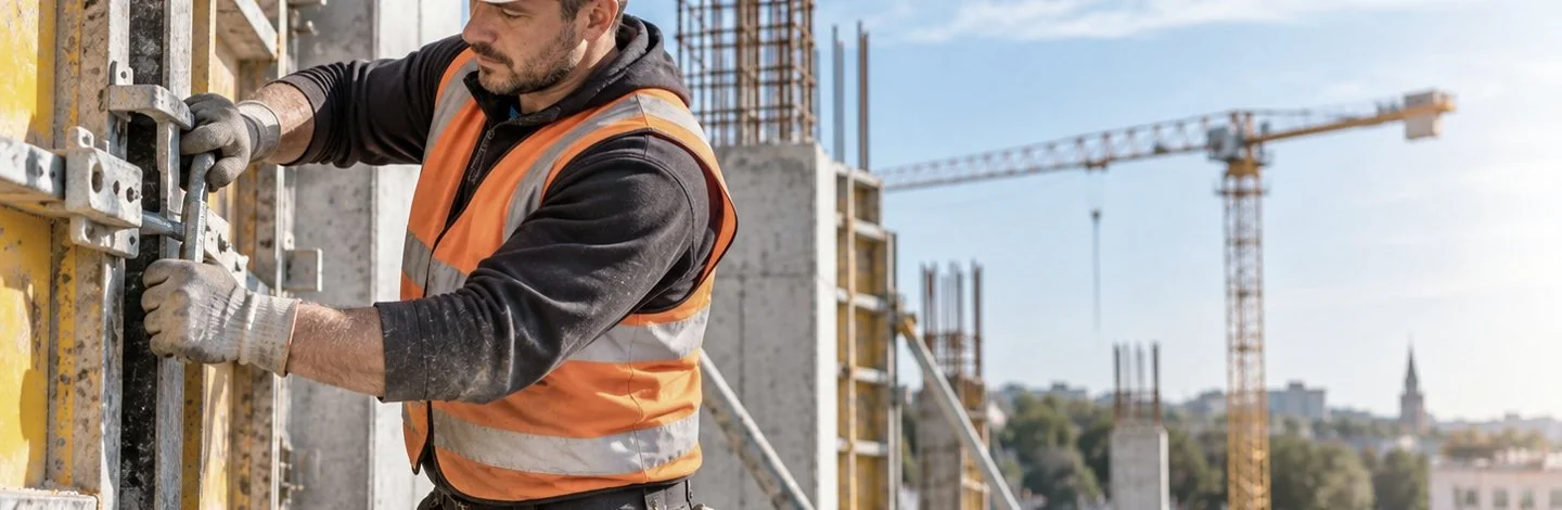 Ouvriers du BTP recrutés en Europe sur un chantier en France