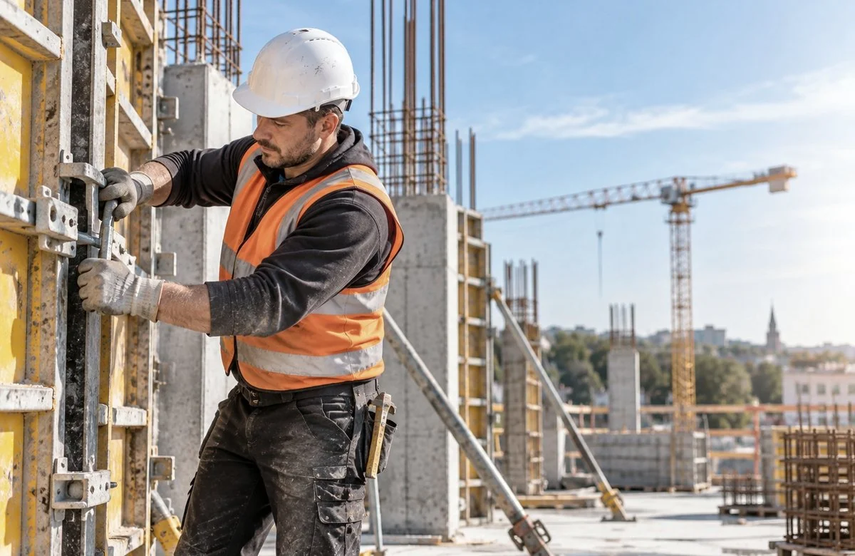 Ouvriers du BTP recrutés en Europe sur un chantier en France